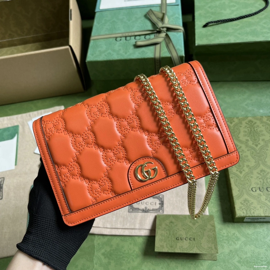 Hyperpeter MATELASSÉ CHAIN WALLET GUCCI GG 0817